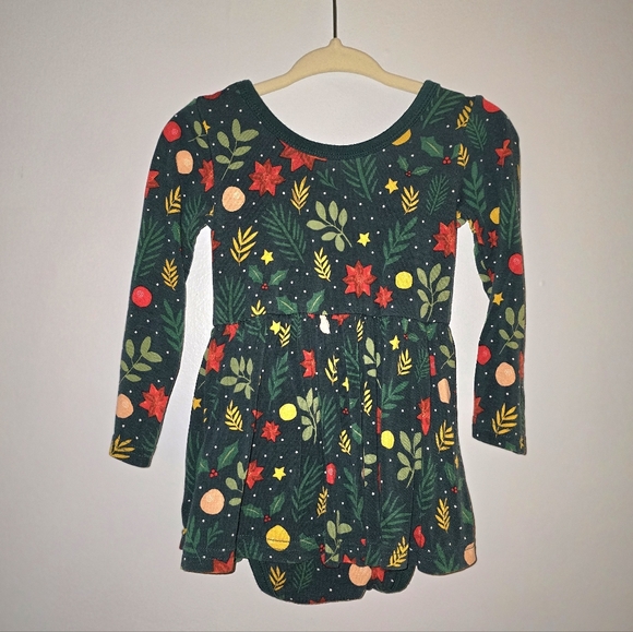 Little Sleepies Play HOLLY JOLLY twirl dress w/ bodysuit 6-12mo - Picture 2 of 4